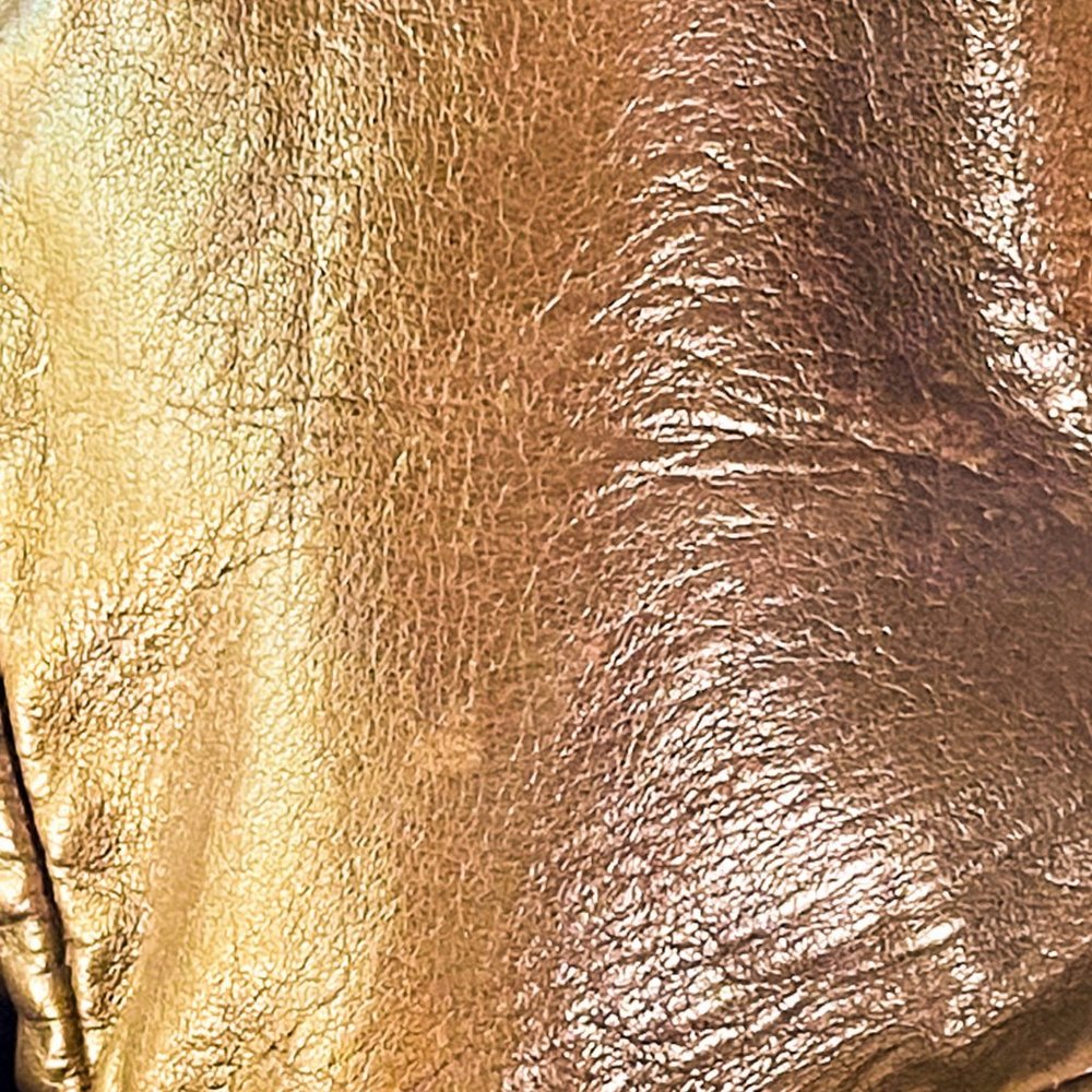 ⭐️HP⭐️COLE HAAN▪️Deep Brown Lambskin Leather & Wool Convertible Collar Jacket - Picture 14 of 16